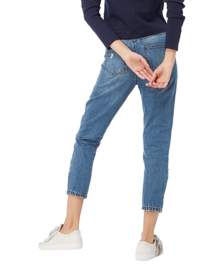 Only Mom Fit Jeans im Destroyed Look Jeansblau 5