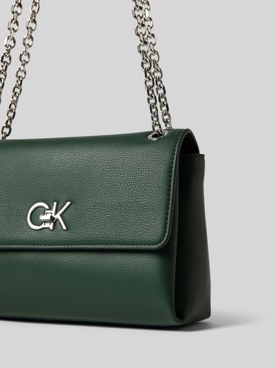 CK Calvin Klein Torebka z aplikacją z logo Butelkowy zielony 3