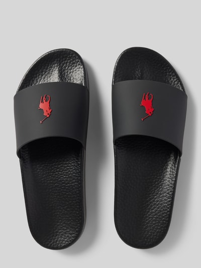 Polo Ralph Lauren Slides mit Label-Detail BLACK 3