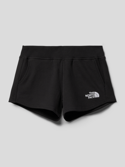 The North Face Sweatshorts met labelstitching Zwart - 1