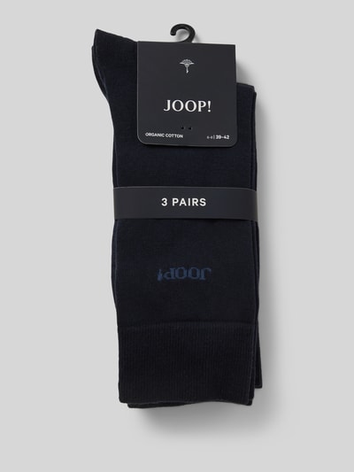 JOOP! Collection Socken mit Label-Stitching Marine 3