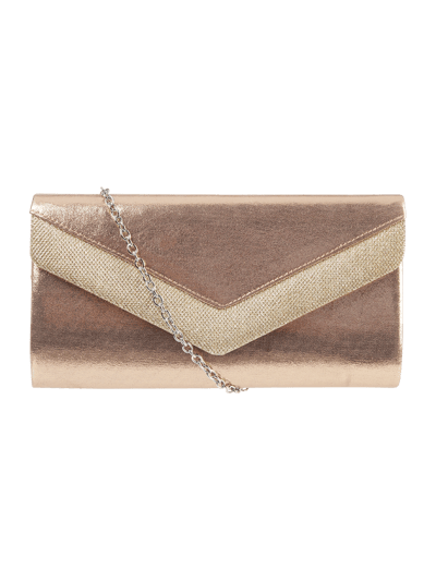 Menbur Kuvert-Clutch in Metallicoptik Rose 1