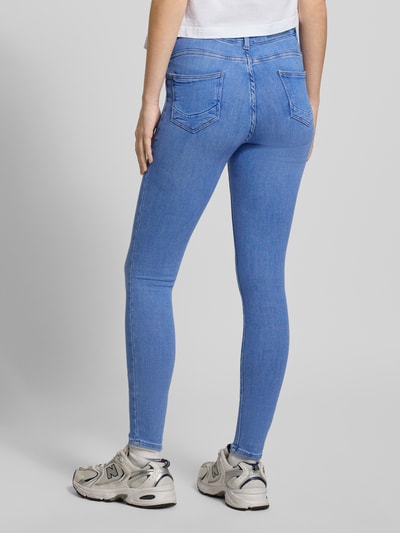 ONLY Skinny Fit Jeans aus Baumwoll-Mix Modell 'POWER' Jeansblau 5