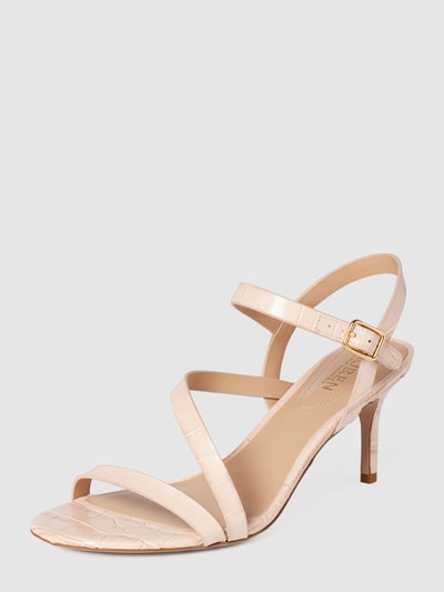 LAUREN RALPH LAUREN Sandalette aus echtem Leder mit Schlangenmuster Beige 2