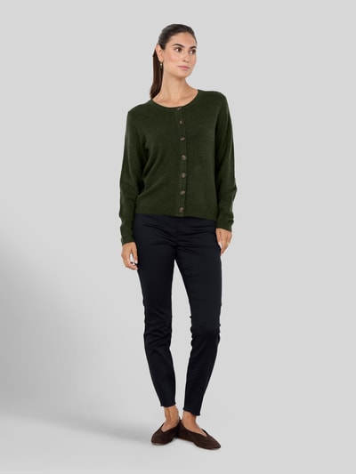 Soyaconcept Cardigan mit kontrastierenden Knöpfen Dunkelgruen 1