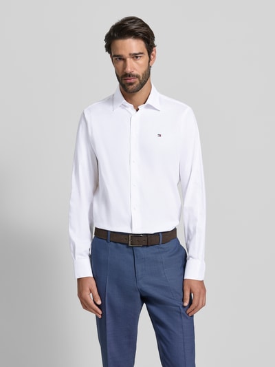 Tommy Hilfiger Regular fit zakelijk overhemd van puur katoen Wit - 4