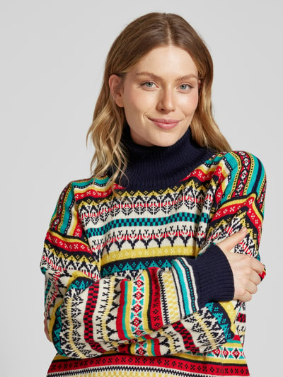 Dale of Norway Sweter z norweskim wzorem i golfem model ‘UTSIRA’ Czerwony 3