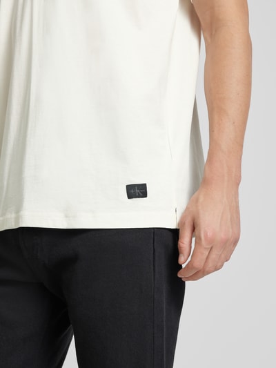 Calvin Klein Jeans T-Shirt mit Label-Detail Offwhite 3