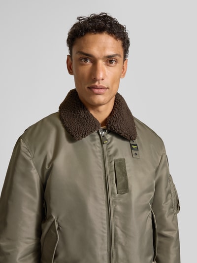 Blauer Usa Bomberjack met tweewegsritssluiting, model 'MARSHALL' Olijfgroen - 3