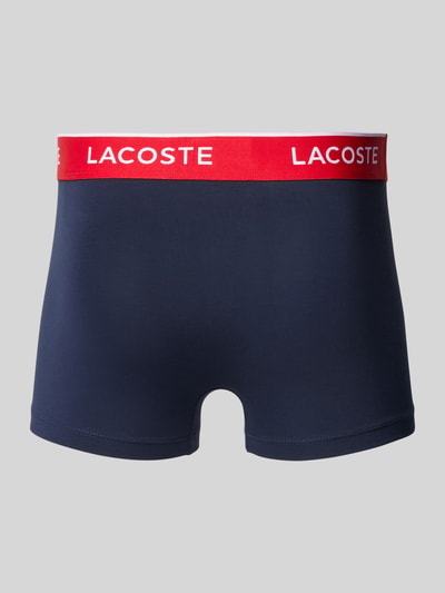 Lacoste Trunks mit elastischem Label-Bund im 3er-Pack Marine 3