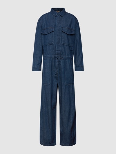 Levi's® Kombinezon z tkaniny stylizowanej na denim model 'BAGGY SURPLUS JUMPSUIT' Jeansowy niebieski 2