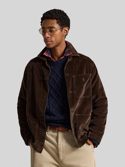 Polo Ralph Lauren Koszula casualowa o kroju regular fit z czystej bawełny Ciemnobrązowy 4