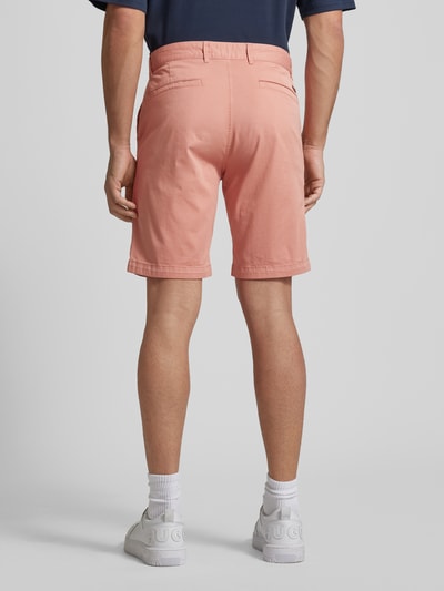 BOSS Orange Korte slim fit chino met riemlussen Roze - 5