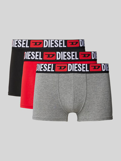 Diesel Trunks mit elastischem Logo-Bund im 3er-Pack Rot 1