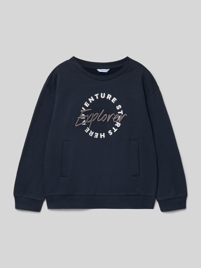 Mayoral Sweatshirt met steekzakken Marineblauw - 1