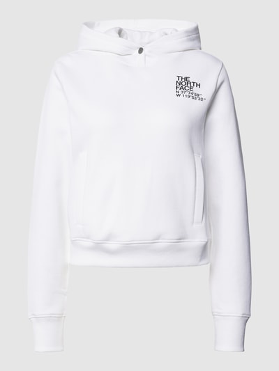 The North Face Cropped Hoodie mit Label-Print Modell 'COORDINATES' Weiss 2