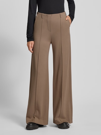 Armedangels Regular Fit Weite Hose aus Viskose-Mix Modell 'MAEVAA' Taupe 4