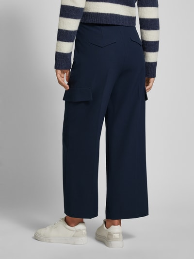 Luisa Cerano Stoffen broek met persplooien Marineblauw - 5