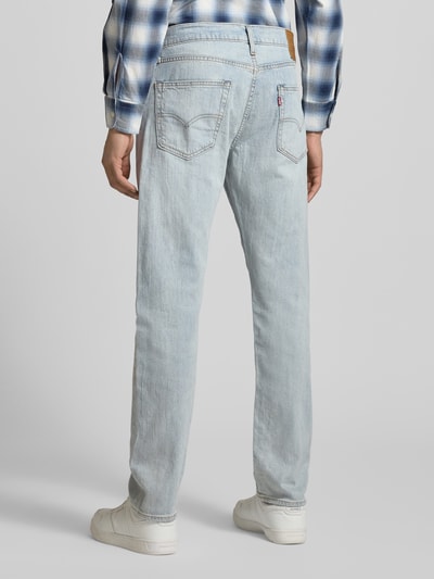 Levi's® Tapered Fit Jeans aus Baumwoll-Leinen-Mix Modell '502®' Hellblau 5