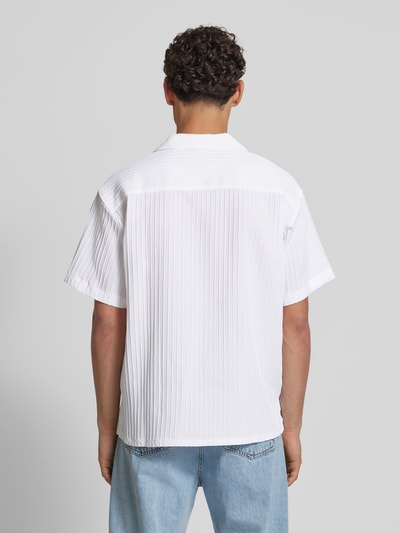 Jack & Jones Freizeithemd mit Knopfleiste Modell 'MASSIMO' Weiss 5