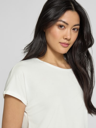 Christian Berg Woman T-shirt z okrągłym dekoltem Złamany biały 3