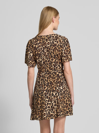 VERO MODA Getailleerde mini-jurk van pure viscose, model 'ALBA' Zand - 5
