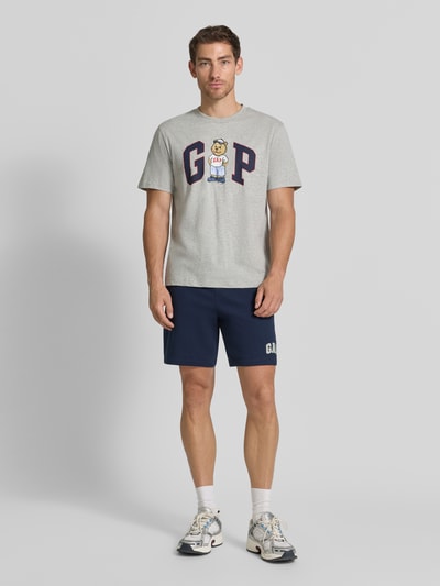 GAP Straight Fit Shorts mit Logo-Stitching Modell 'Heritage' Marine 1