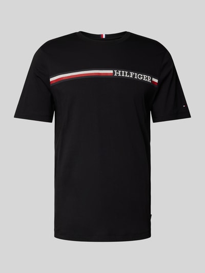 Tommy Hilfiger T-Shirt mit Label-Print Black 2