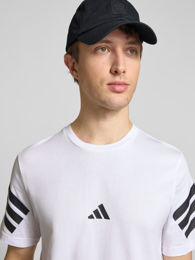 adidas Sportswear Regular Fit T-Shirt aus reiner Baumwolle Weiss 3