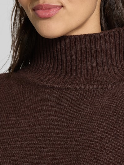 Weekend Max Mara Oversized Rollkragenpullover aus reiner Schurwolle Modell 'BORGIA' Schoko 3