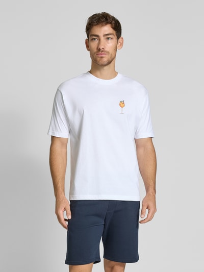 MCNEAL T-Shirt mit Rundhalsausschnitt Weiss 4