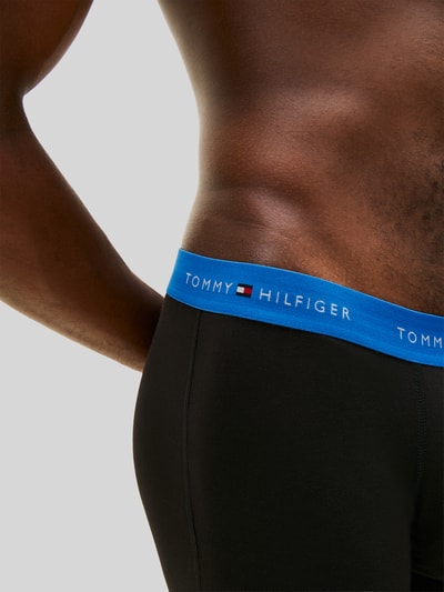 Tommy Hilfiger obcisłe bokserki o kroju regular fit z mieszanki bawełny w zestawie 3 szt. Oceaniczny 3