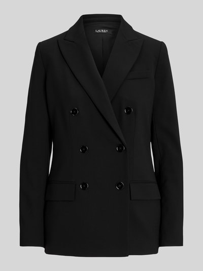 Lauren Ralph Lauren Regular Fit Longblazer aus Wolle mit Schulterpolstern Black 2
