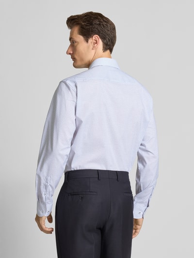 ETERNA Regular fit vrijetijdsoverhemd met borstzak, model 'Kent' Marineblauw - 5