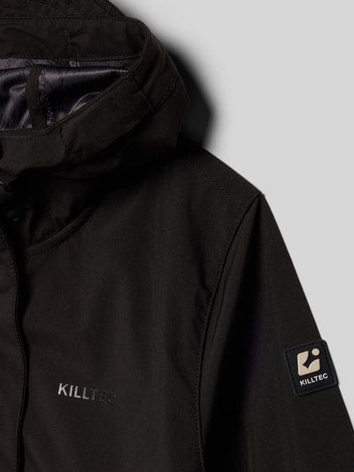 killtec Parka mit Kapuze und Pattentaschen Black 2