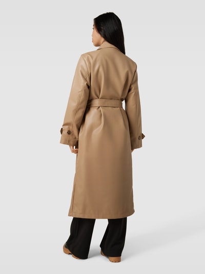 Vero Moda Trenchcoat in Leder-Optik Modell 'AMALIE' Sand 5