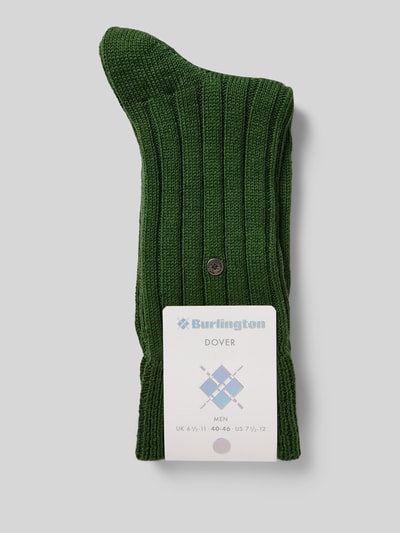 Burlington Socken mit Label-Print Gruen 3
