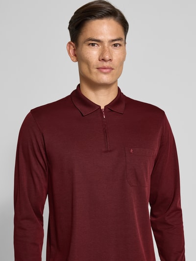 RAGMAN Poloshirt mit Brusttasche Bordeaux 3