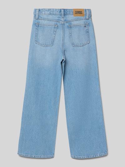 Tommy Hilfiger Teens Wide Leg Jeans aus reiner Baumwolle Blau 3
