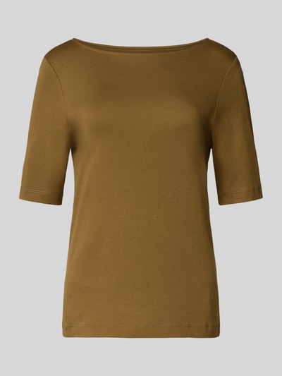 Christian Berg Woman T-Shirt mit Rundhalsausschnitt und 1/2-Arm Khaki 2