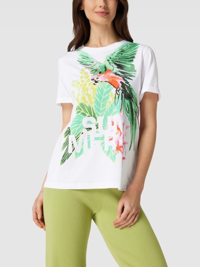 Marc Cain T-shirt met motiefprint Appeltjesgroen - 4