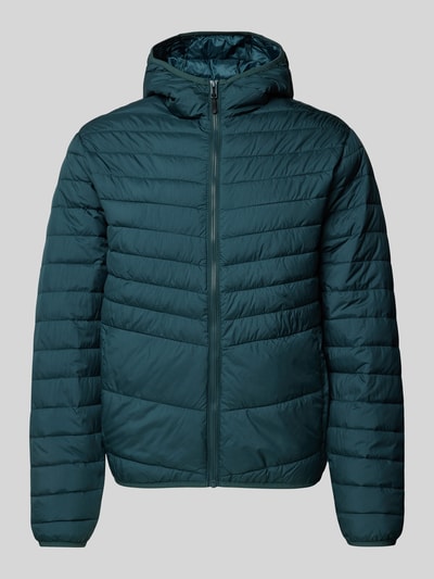 Jack & Jones Steppjacke mit Kapuze Modell 'ESTATE' Petrol 2