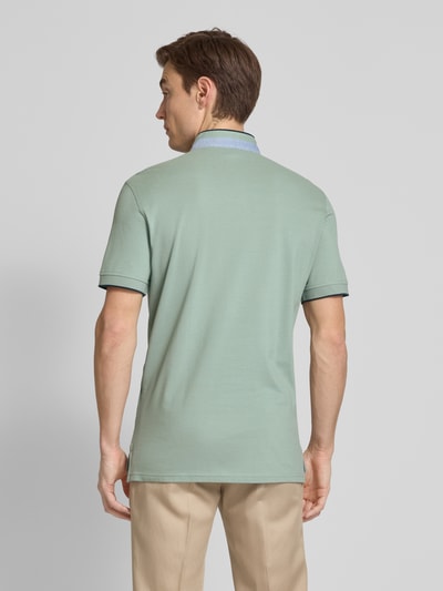 Christian Berg Men Regular fit poloshirt met opstaande kraag Olijfgroen - 5