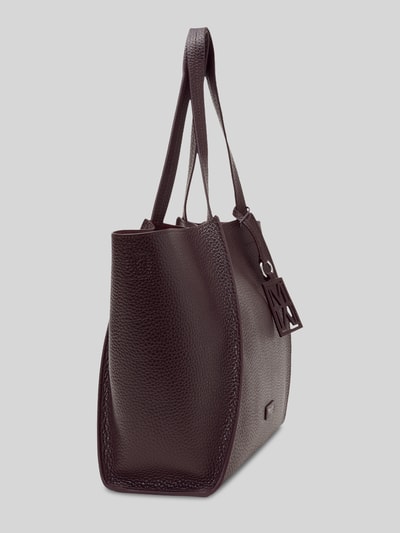 Marc O'Polo Torba shopper ze skóry bydlęcej nappa z przywieszką z logo Średniobrązowy 3
