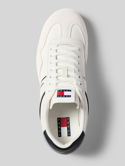 Tommy Jeans Ledersneaker mit Label-Details Modell 'THE GREENWICH' Ecru 3