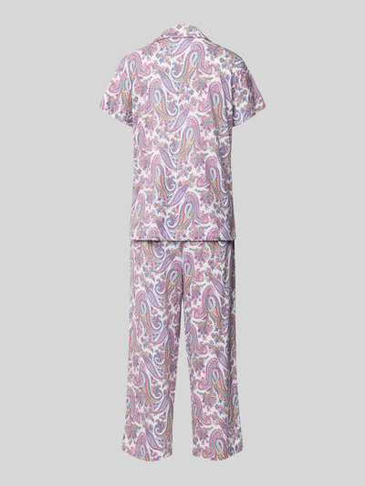 Lauren Ralph Lauren Pyjama mit Resortkragen Offwhite 3