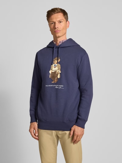 Polo Ralph Lauren Hoodie mit Motiv-Print Rauchblau 4