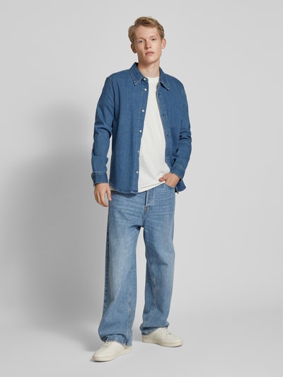 Calvin Klein Jeans Slim Fit Jeanshemd mit Kentkragen Blau 1