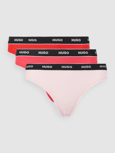 HUGO String mit Stretch-Anteil im 3er-Pack  Pink 1