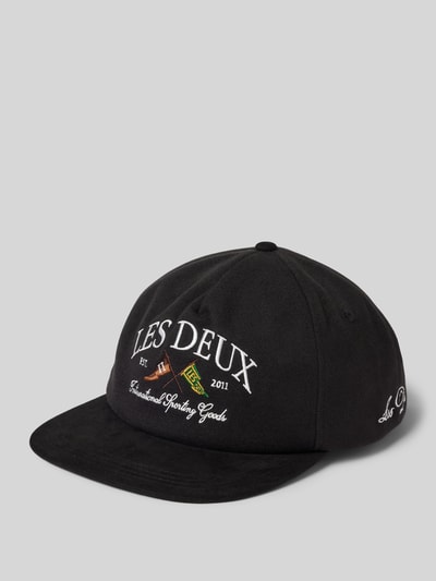 Les Deux Basecap mit Label-Stitching und Viskose-Anteil Black 1